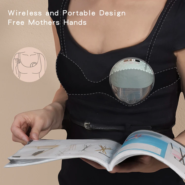 Factory Directly OEM Portable Wireless Electric Breast Pump Hands-free Smart Breastfeeding Pump Wearable Breast Milk Extractor