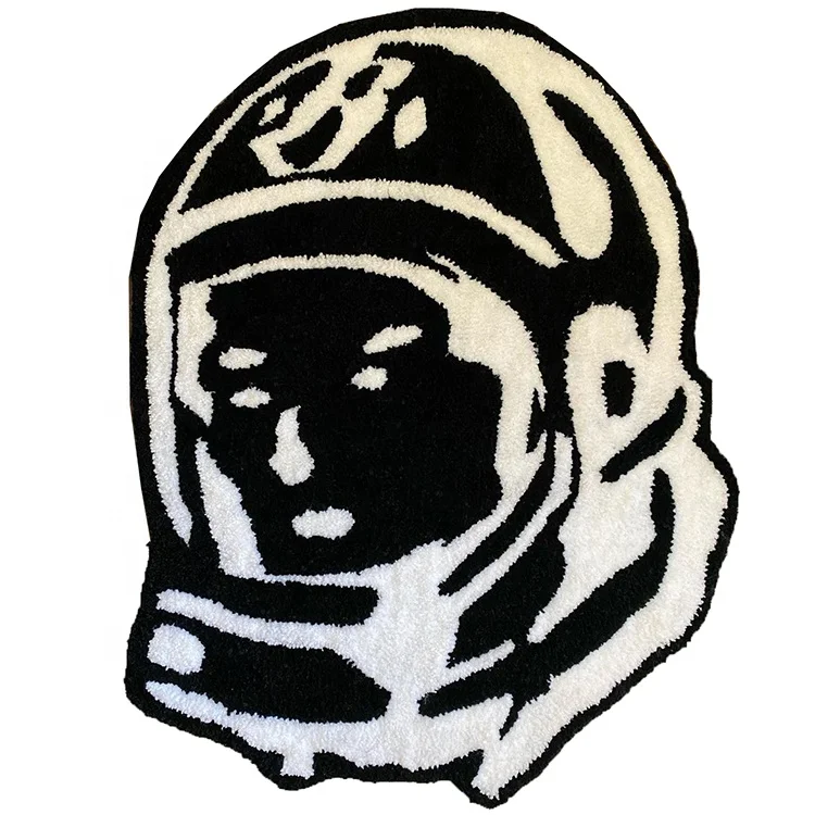 Custom Economical Hand Tufted Logo Brand Cut To Shape Rug