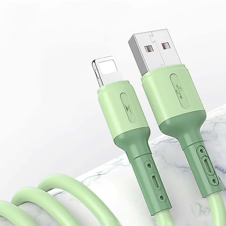 OEM Food grade True liquid silicone data cable usb fast 2.4A charging cable data cable