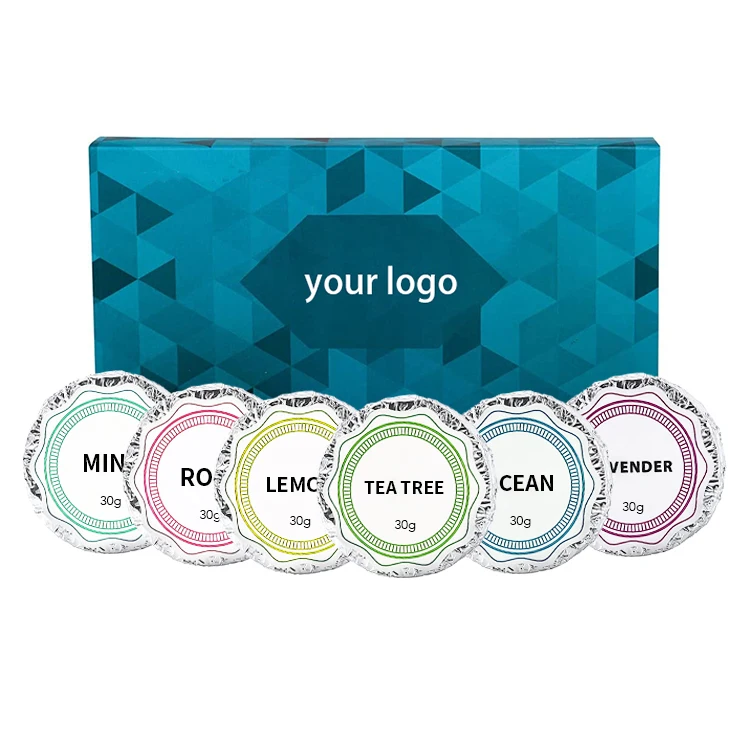 OEM 100% Natural Vegan Long Lasting Perfumes Aromatherapy Essential Oil Shower Tablet Bath Bombs Bath Fizzies Shower Steamer Set