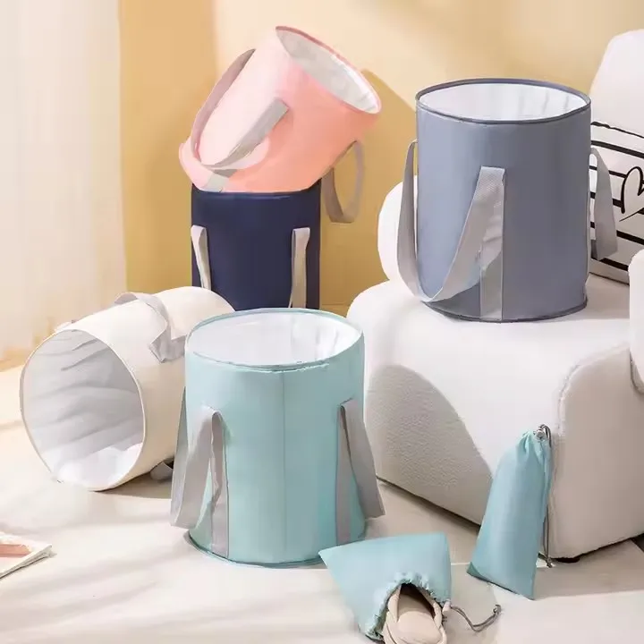 Foldable Feet Soaking Bath Tub Collapsible Bucket Portable Travel Foot Soak Spa Basin for Camping Washing