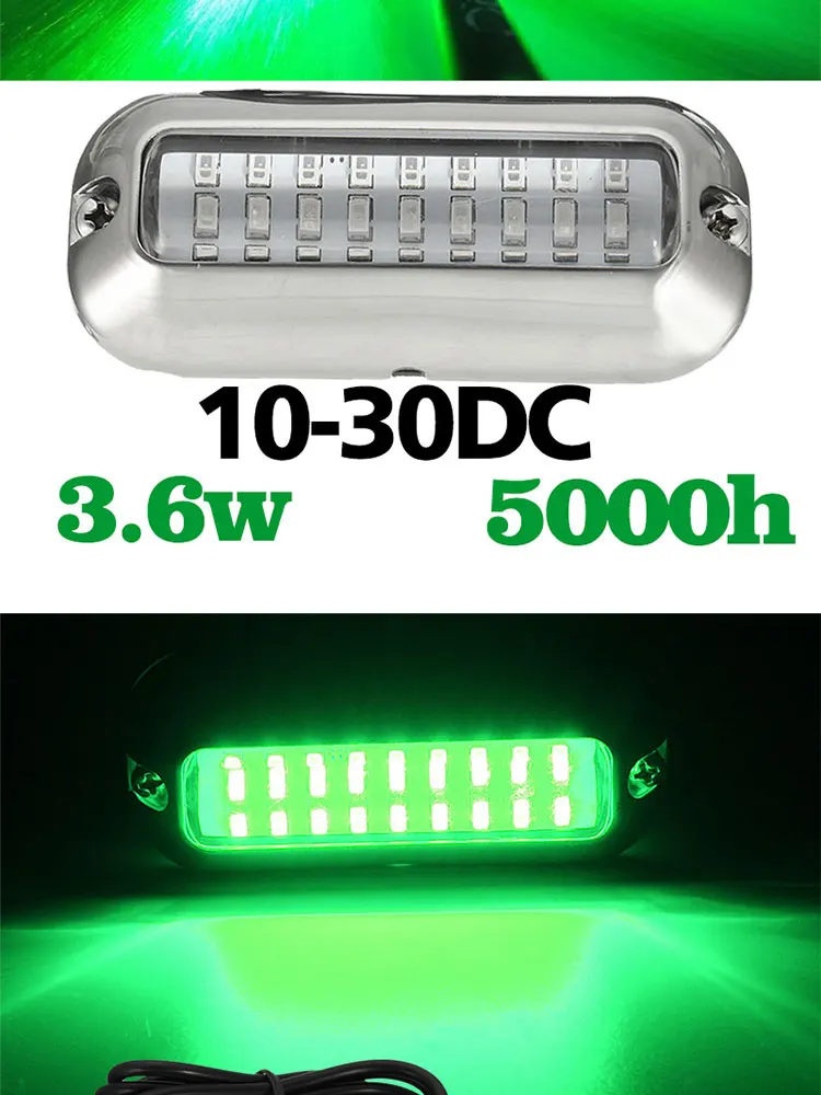 Wholesale Yacht Marine Stainless Steel Visible Underwater Light 2835 SMD Led Underwater Light
