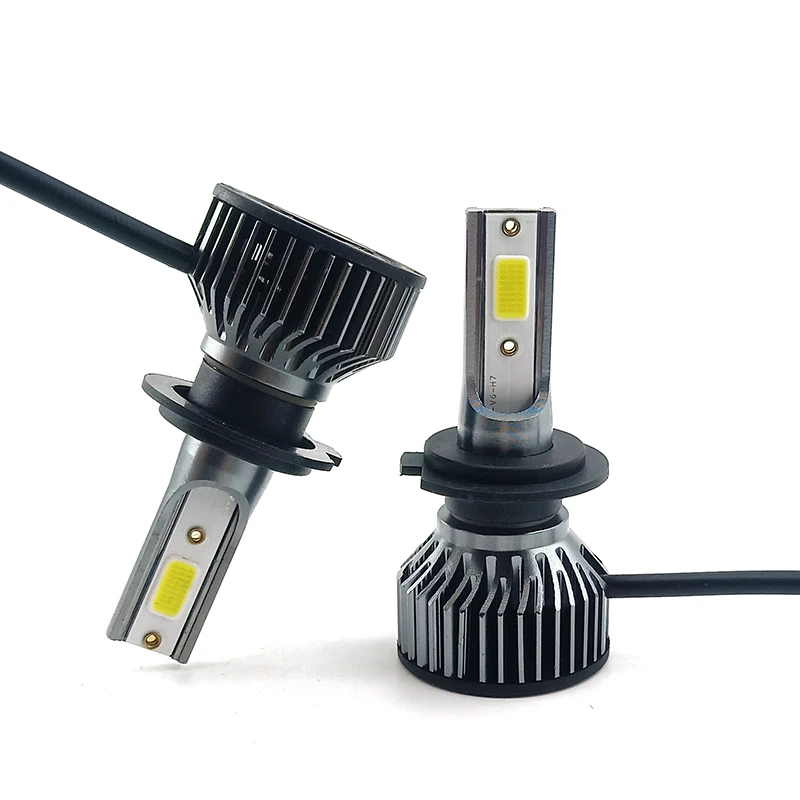 Waterproof new v6 led car light bulb 6000k h4 h7 h11 9005 auto headlamp f2