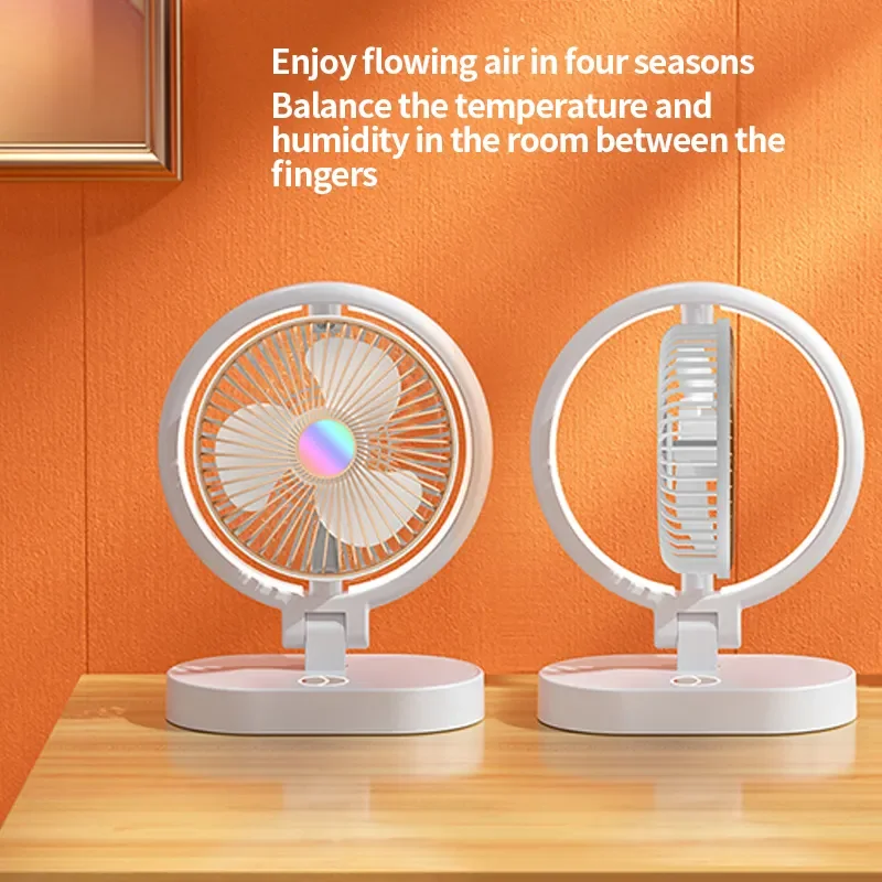 Portable long range wide angle air supply multi-level wind speed desktop electric fan