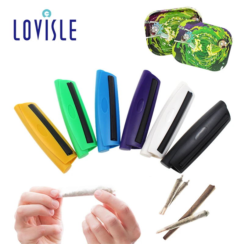 
Lovisle Tech Cigarette Tobacco Weed Smoking Prerolled Paper Cone Joint Tube Easy Rolling Roller 
