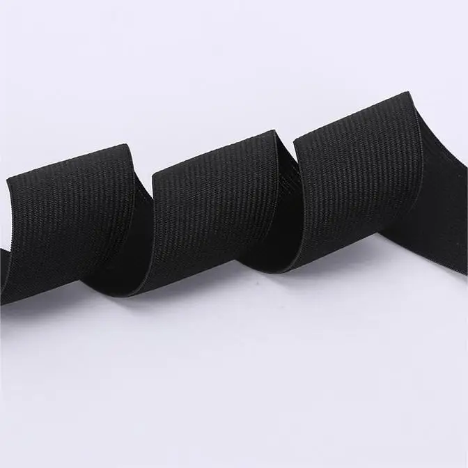 Hot-selling High elasticity elastic band roll flat braided elastic band for garment sewing