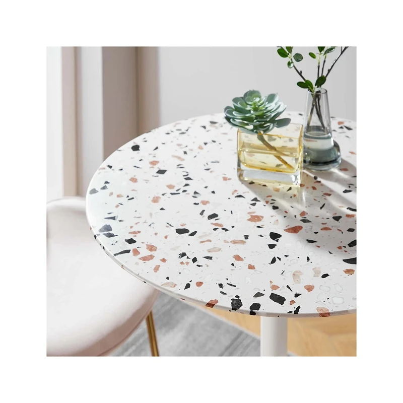 Cheap Price Terrazzo Dining Table Furniture Coffee Cement Desk Interior Decoration Stone Table Top