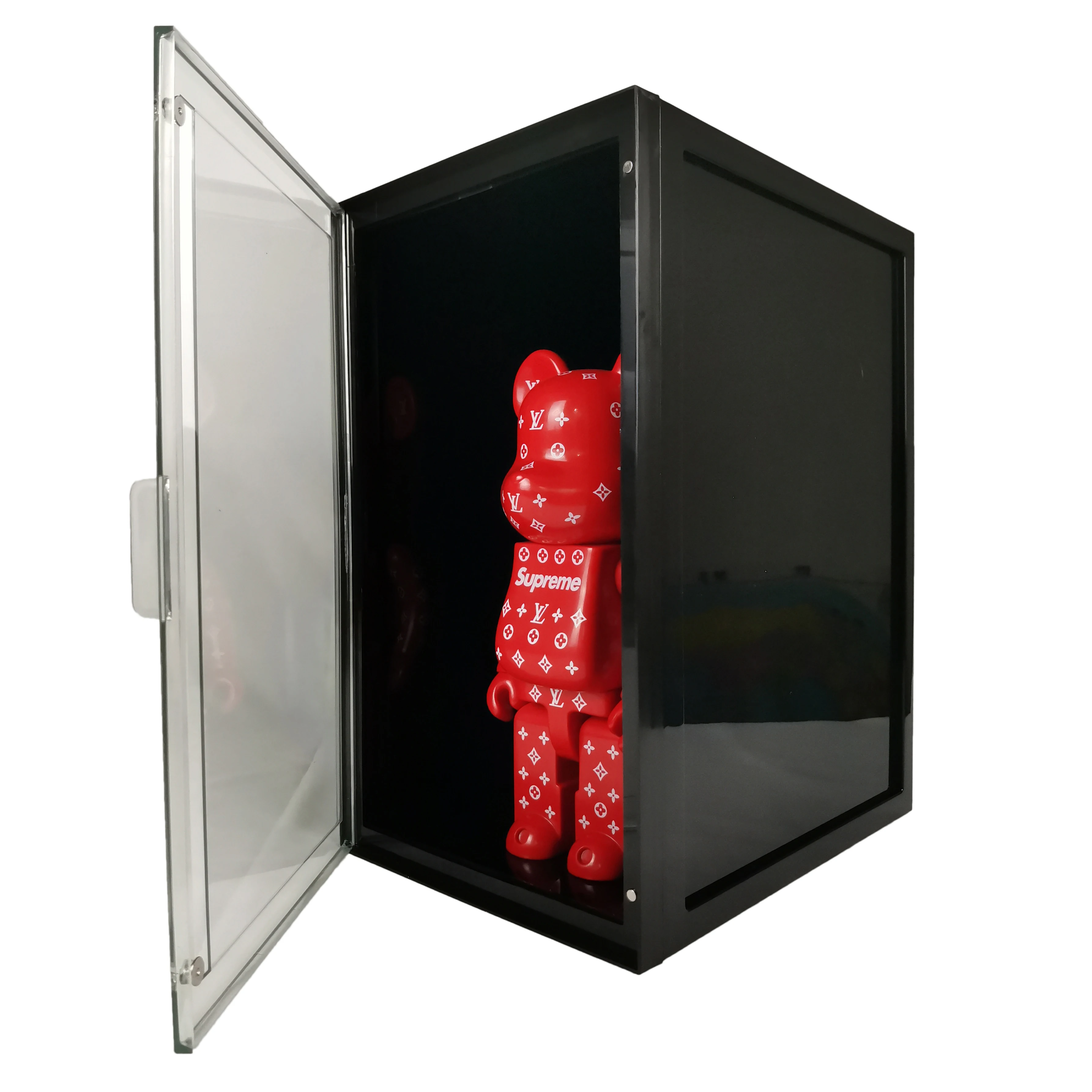 Factory Customized LED Light Shop Show Clear Box PVC Figure Display Cabinet Toy LED Display Case