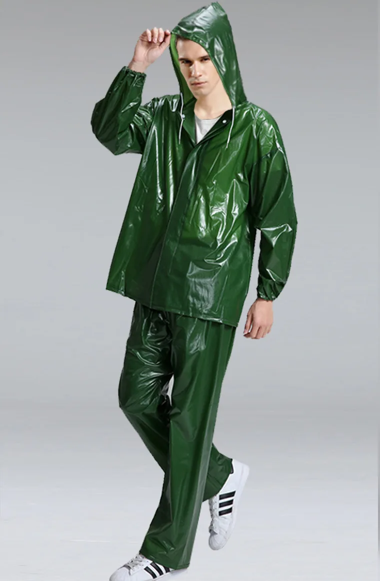 factory  direct supply high quality  hot selling non  disposable raincoat portable transparent thickened adult plastic raincoat