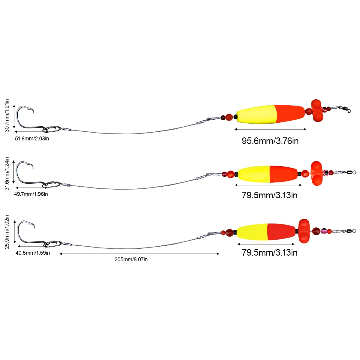 NEW 6/0 7/0 8/0 Circle hook BKK Catfish Rig with double rattle beads catfish fishing gear fishing lure