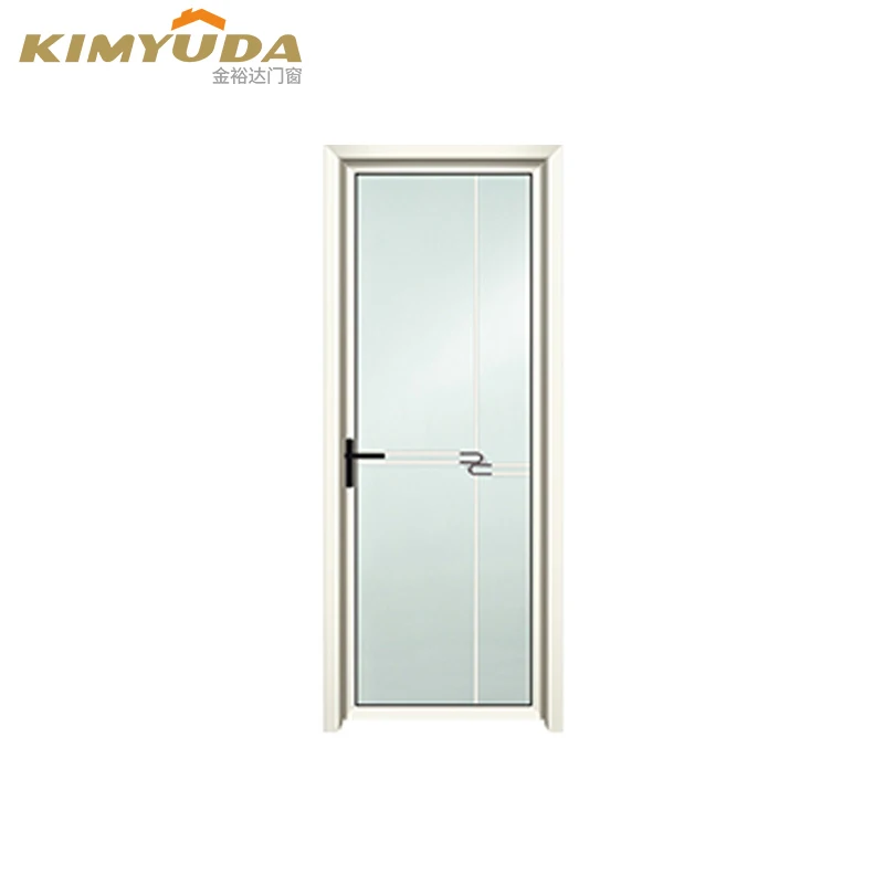 Waterproof White Kerala Balcony Toilet Interior Door Design Glass Bathroom Door Price Aluminium Hinged Doors