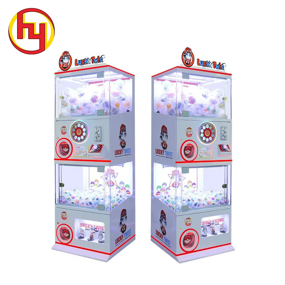 Автоматический торговый центр Gashapon Gacha автомат сюрприз твист яйцо игра двойной слой капсулы машины для продажи
