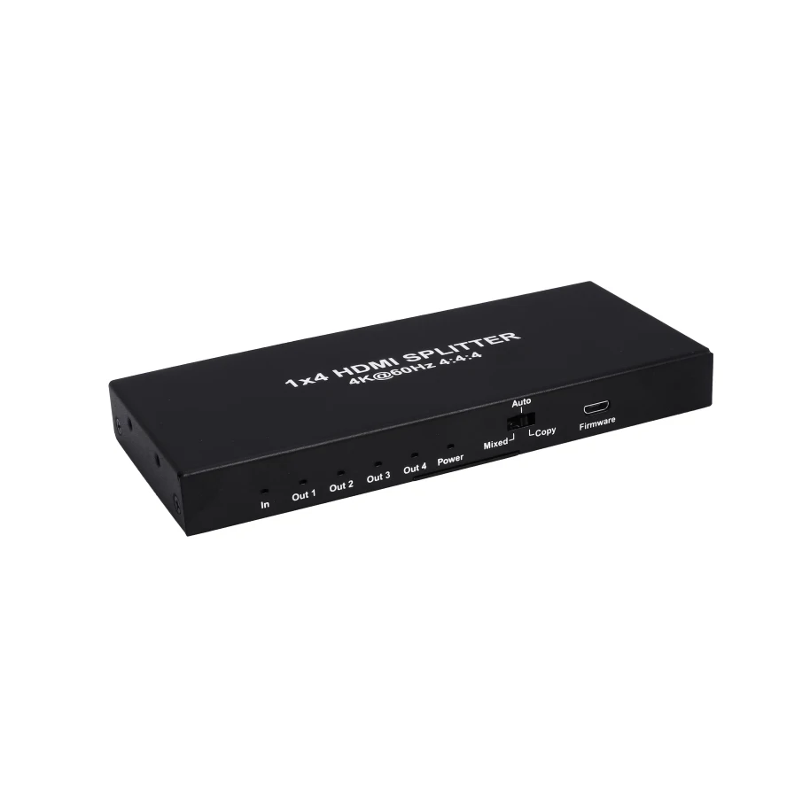 4k HDMI Splitter 4way With EDID, HDCP, 3D  1 Input 4 Output AV Audio-Video Splitter