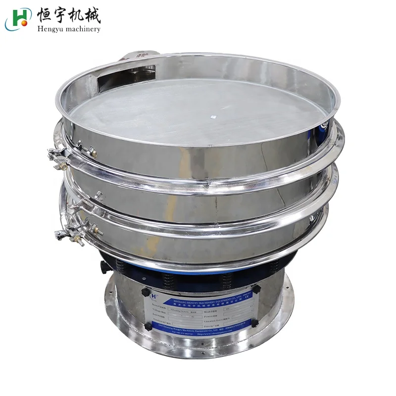 Automatic High Accuracy 2 Layers Glass Powder Graphite Carbon Steel Rotary Vibratory Sieving Sieve Screen