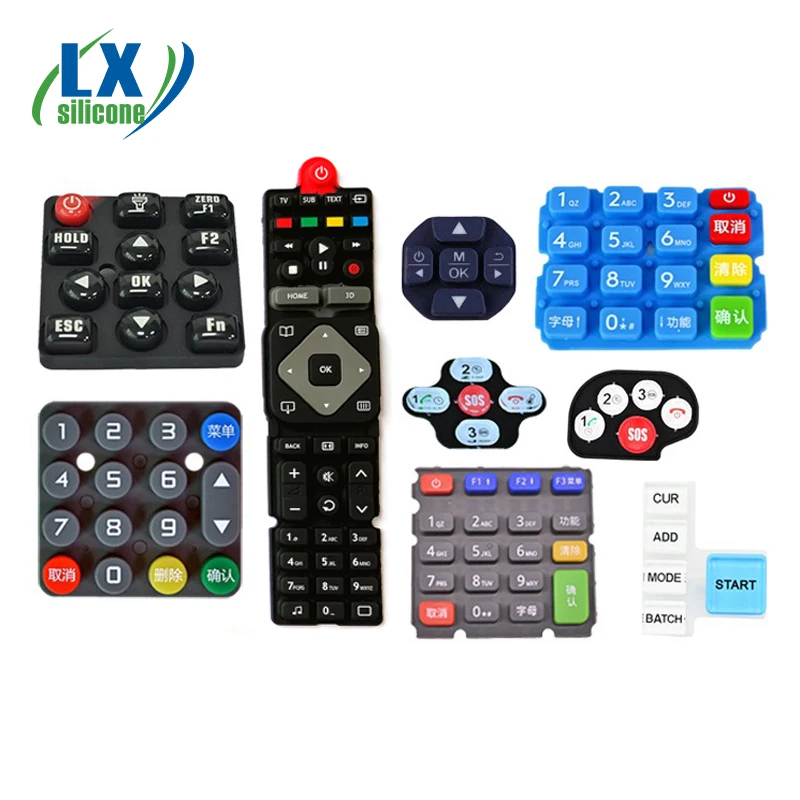 Illumination Silicone Rubber Keypad Silicone Push Button