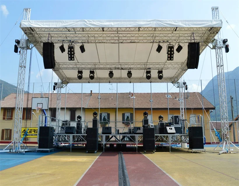 Top quality roof truss 6082-T6 Aluminum Lighting Concert Exhibition Stage Roof Truss