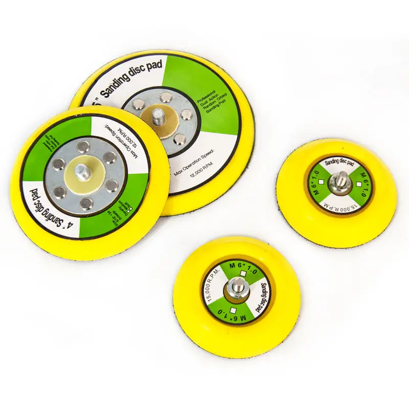 150mm 6 inch sander backing backer pad thread abrasive plate backing pads hook and loop sanding pads