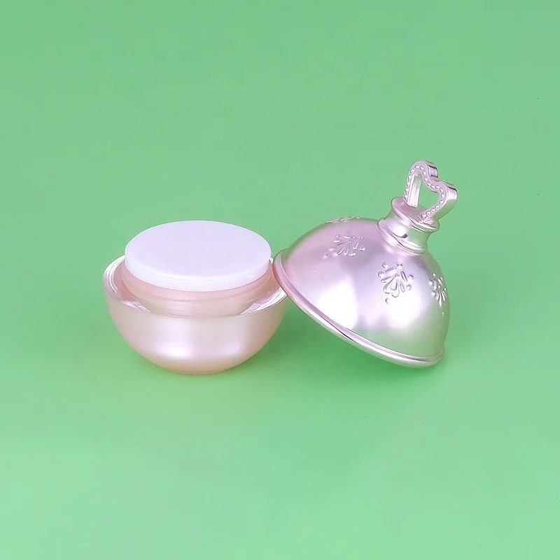 New design luxury 5g 10g 15g acrylic mini jar eye creams plastic bottle empty