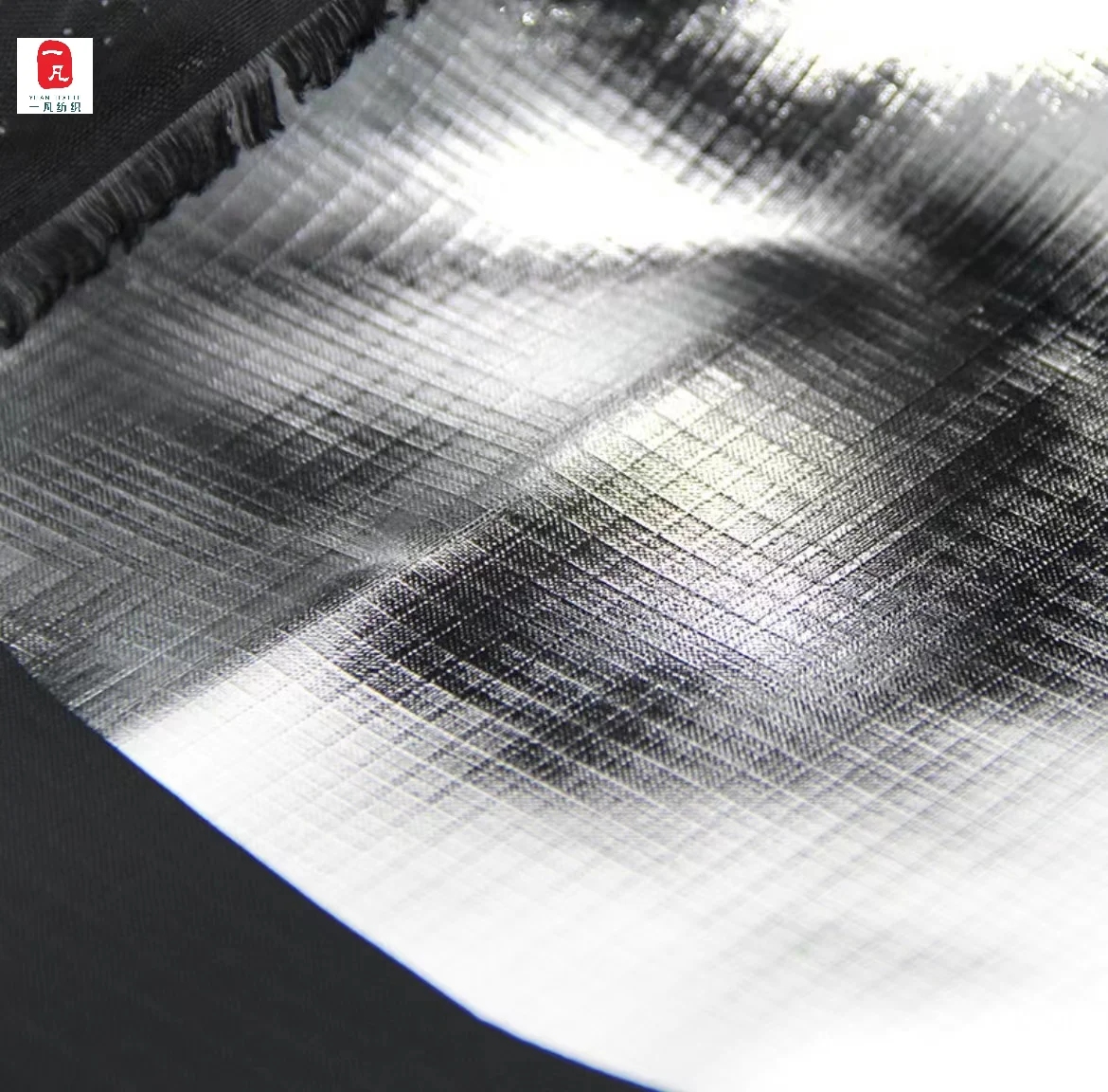 Wholesale custom highlight mirror surface plaid Oxford Fabric for shading photography reflective material