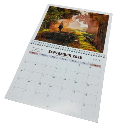 Custom Motivational Inspirational Daily Calendar saddle stitch 2025 custom wall calendar printing