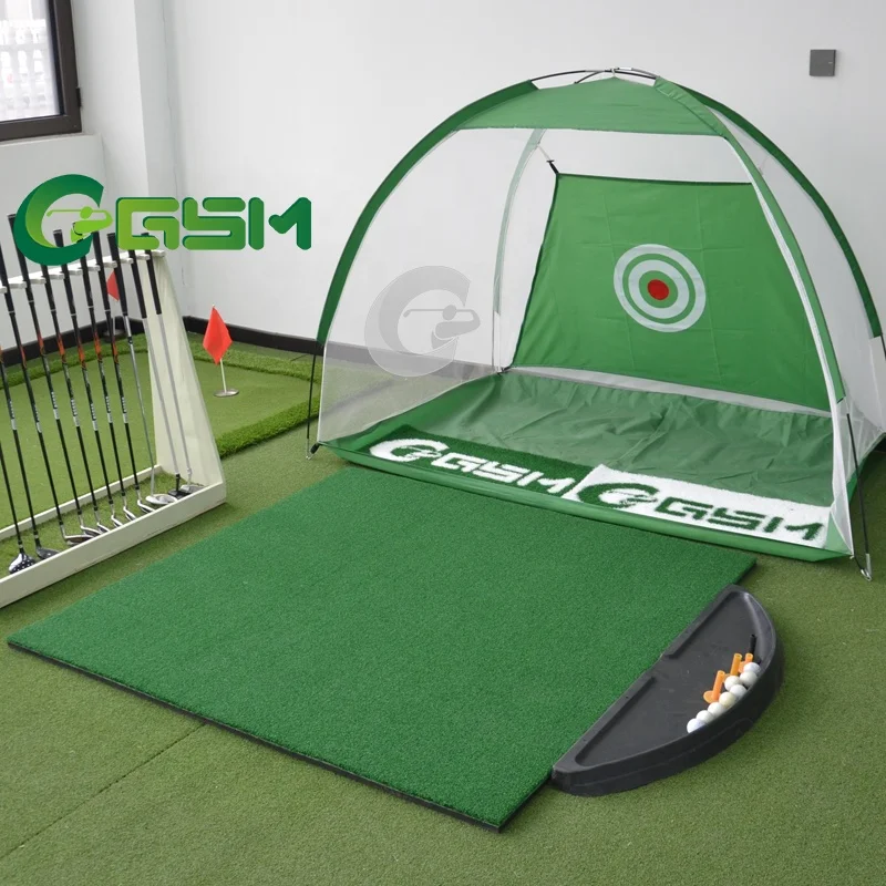 15MM nylon knitted crimp curled convenient taking away synthetic  grass flooring practicing golf hitting turf