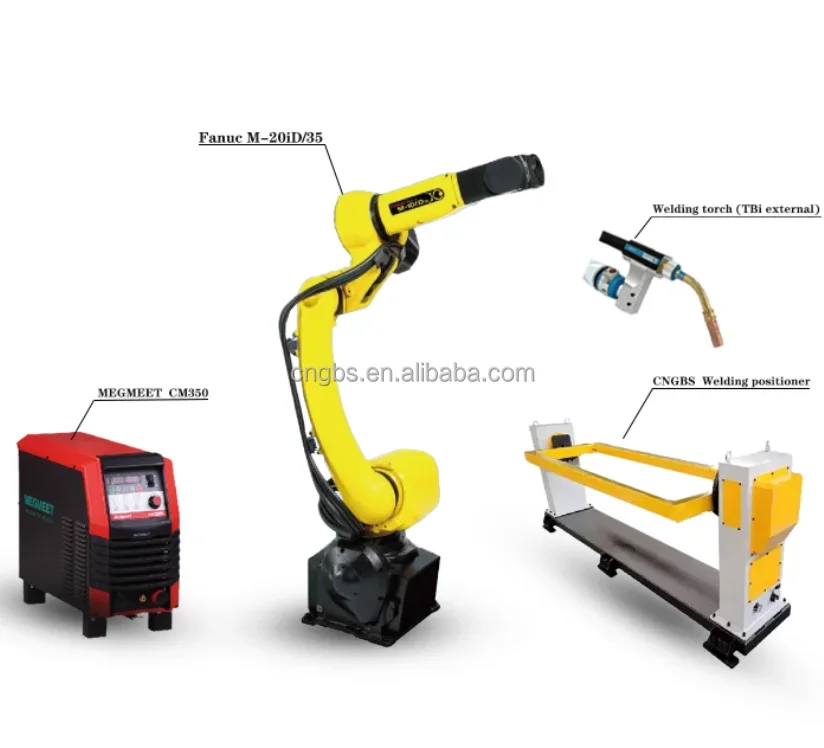 FANUC industrial six axis robot arm kit for welding 6 Axis robotic arm manipulator Payload 6kg for mig tig welder