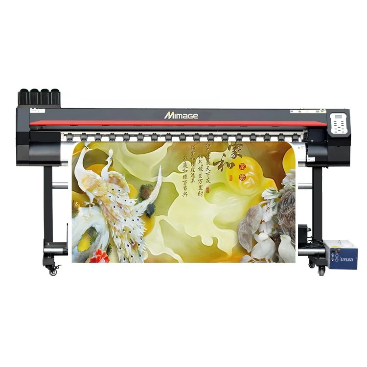 Mimage/Locor 1.6m 1.8m xp600/i1600/i3200 /DX5 banner sticker fabric ceiling 3D wallpaper large format  uv roll to roll printer