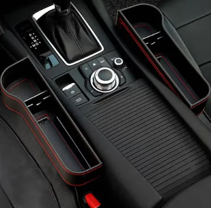 Car seam leather storage box Car seat slot storage bag leakproof car storage box