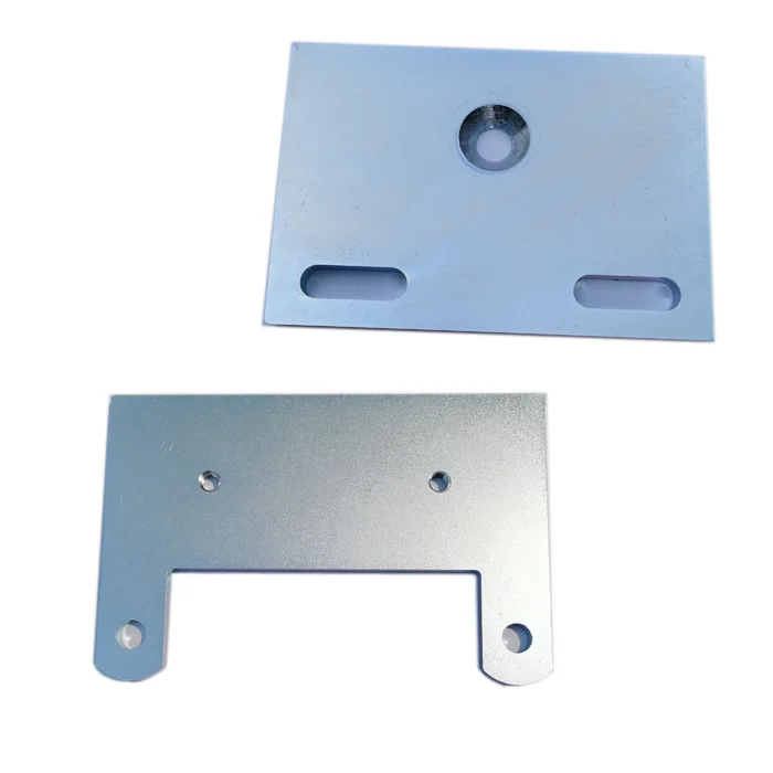 Custom high power laser cutting machined zinc plated thick plate fabrication parts