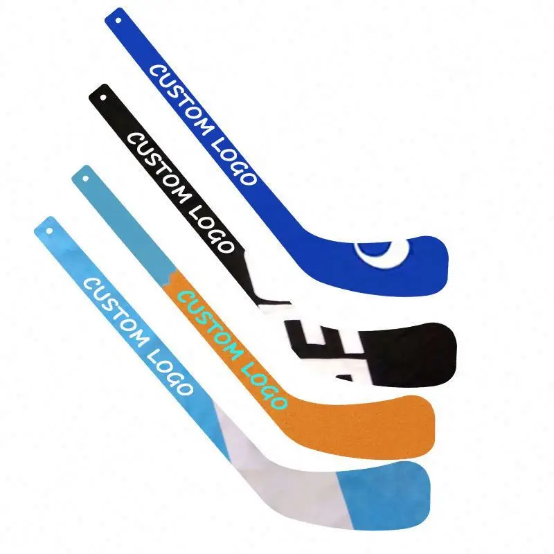 Manufacturer Supply Mini Wood Hockey Stick Any Color Full Color Print Plastic Toy Ice Hockey Stick