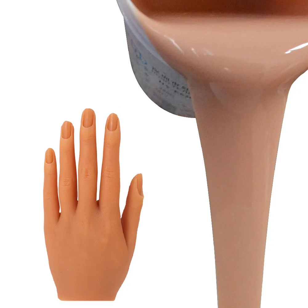 Liquid Silicone for limbs Skin Color Medical Grade Silicon Rubber For Human Body Molding Silicon Low shrinkage