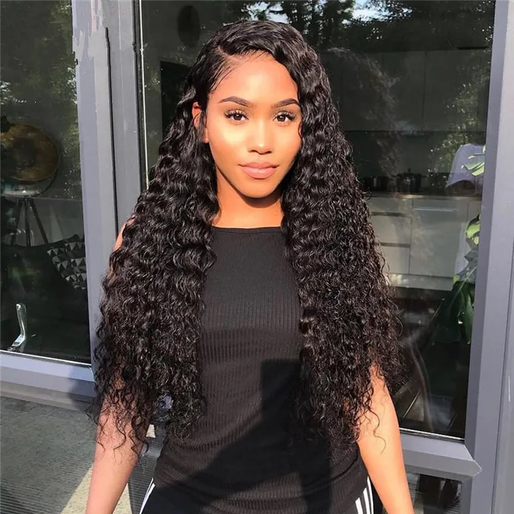 100%  Virgin Remy natural italian curl Water Wave cuticle aligned human hair bundles extension,Wholesale Unprocessed Indian Hair
