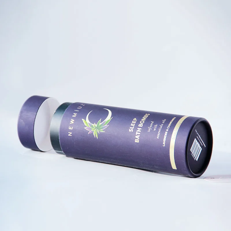 cigarette paper tube with paper filter ,essential oil paper tube,box round black kraft paper tube packaging