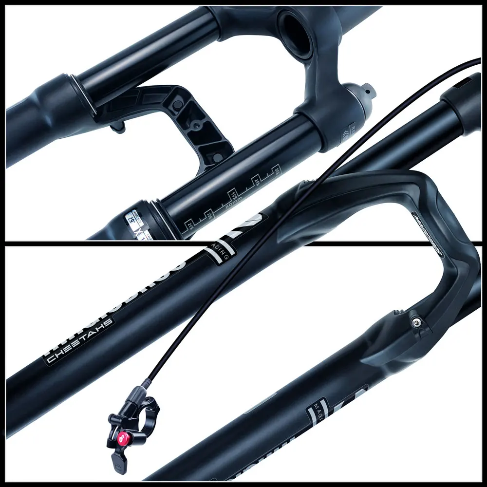 Magnesium Alloy MTB Bicycle Fork Air Shocks Suspension 26 27.5 29 inch Mountain Bike Bicycle Front Fork with Thru-axle Skewer