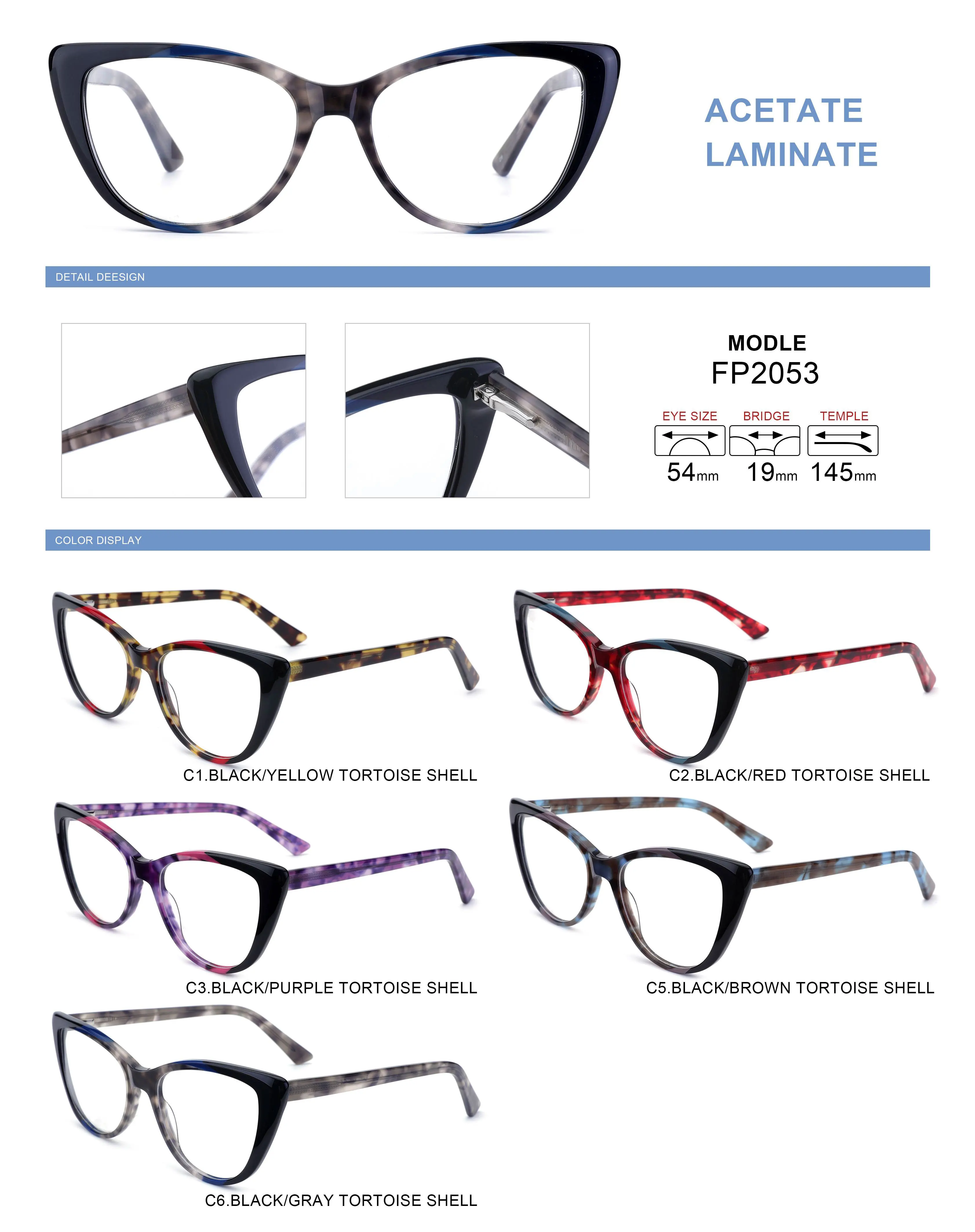 High Quality Blue Light Bocking Acetate Optical Frames Glasses Drop Shipping Eye Wear Frames
