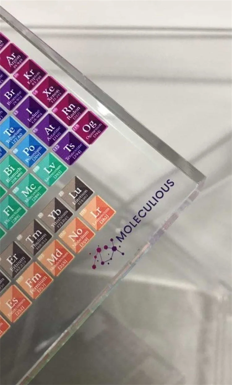 Factory School Chemical Education Teachers Students Classroom Use Acrylic Cube Design Block Acrylic Periodic Table Of Elements