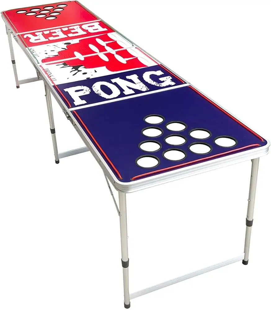New Version 8FT Glow in the Dark Beer Pong Table with LED