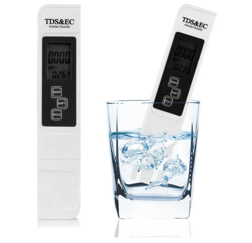 Wholesale hs1512 LCD Digital Meter Filter Pen Temp PPM Tester Stick Water Purity Tester tds meter hold ec ph meter