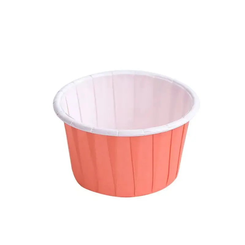 ECO Friendly No-stick Paper Muffin Cup Liners Customized Design Paper Baking Mold Muffin Cups Edges Rolled