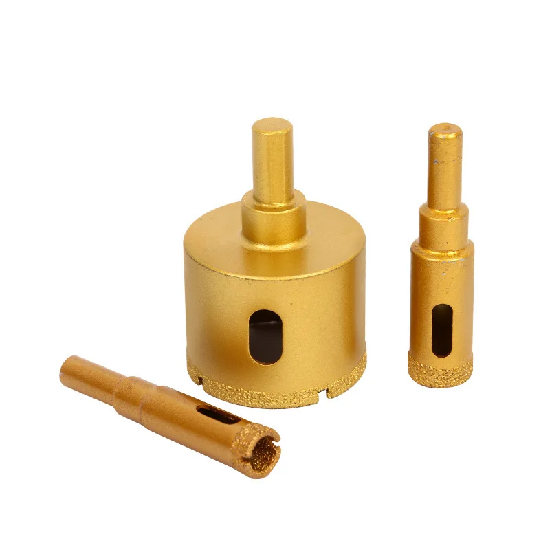 Hot sale Diamond Vacuum Brazed Dry Drilling Core Bits Thread Crown Porcelain Ceramic Tile Drill Bits Granite Marble Hole Saw