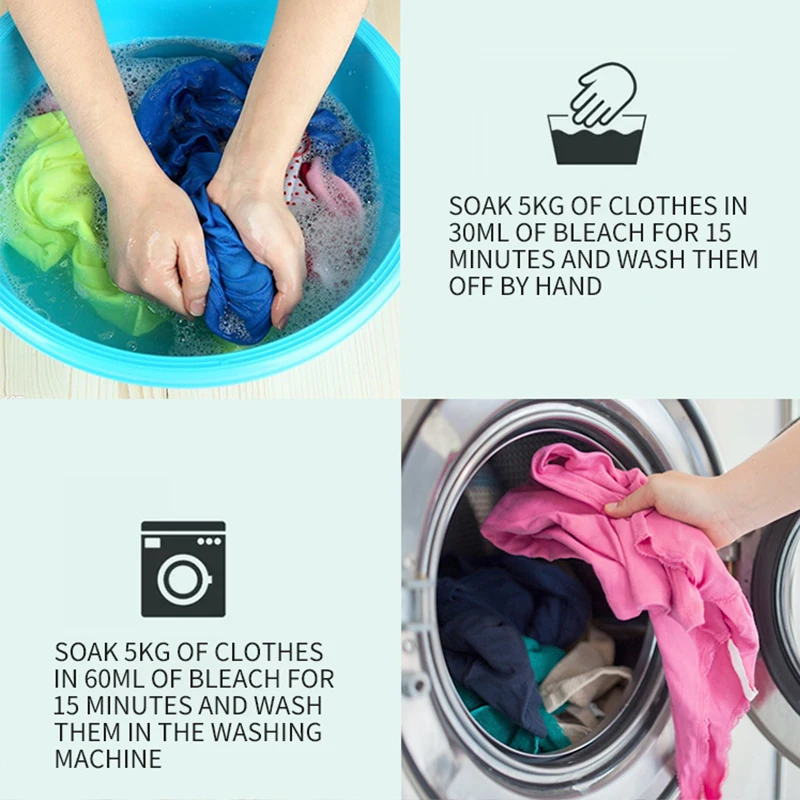 Its Own Brand of Clothing Disinfection Bleach Disinfection Rate of 99.99% Multi-purpose Home Cleaning Sterilization Bleach