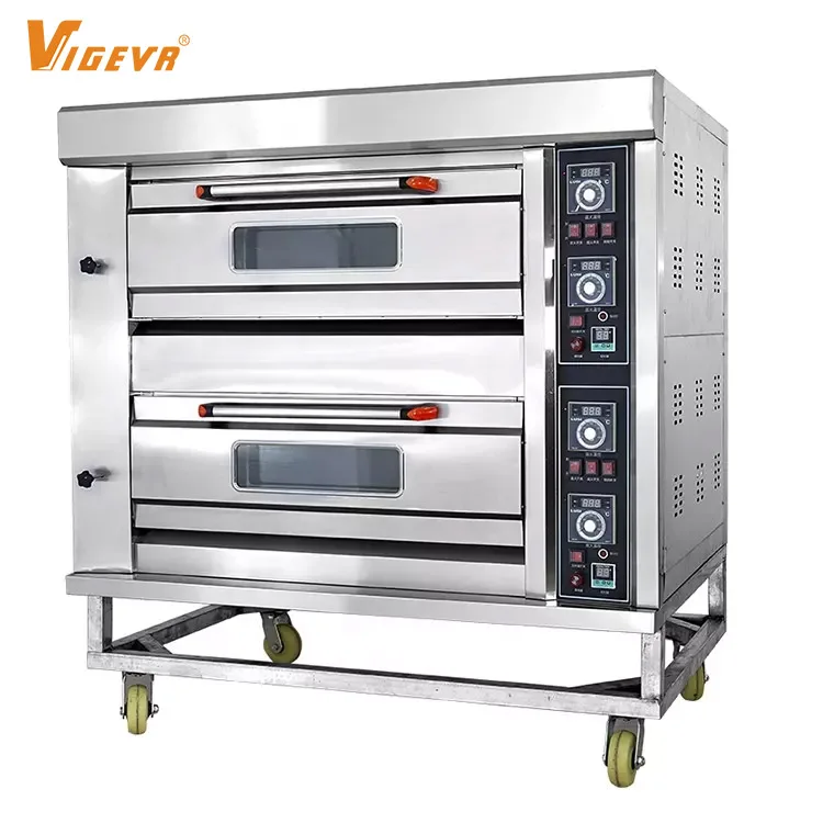 VIGEVR commercial bakery equipment gas oven 1 deck 2 trays