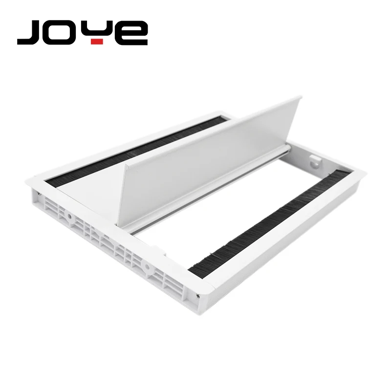 Furniture hardware conference system office desk double open brush wire management cable grommet