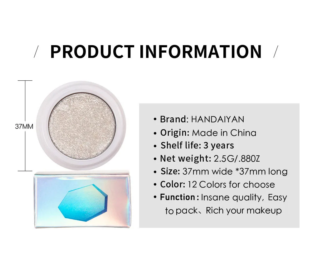 
Private Label Cosmetics Mini Eyeshadow Palette Beauty Product High Pigment Eyeshadow Waterproof Glitter Eye Shadow 