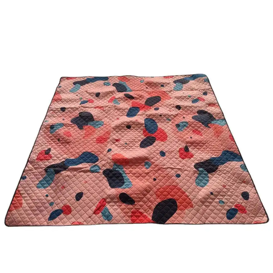 Outdoor camping picnic mat polyester material waterproof moisture-proof folding portable park picnic mat