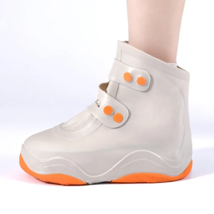 Thickened TPE Shoe Covers Waterproof Rain Boots for Women Children Non-slip Summer Shoe Protector