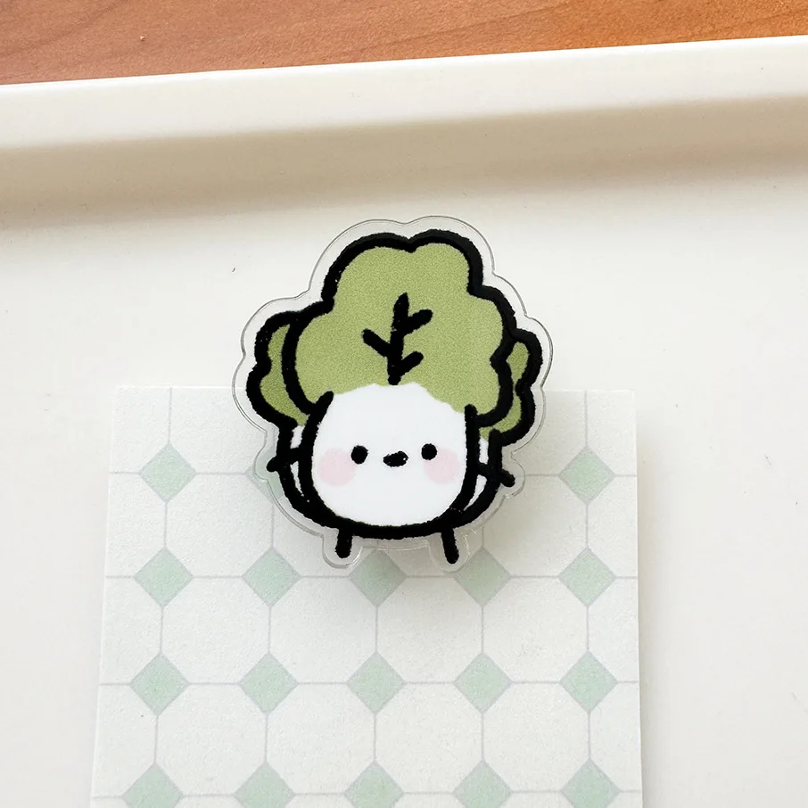 Gifts sealing vegetable shape PP clip mini cartoon cute sticky note binder