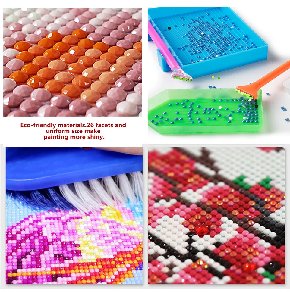 Low MOQ Flowers Silk Lint Canvas Embroidery Gift by Number Kit 5d full diamond painting