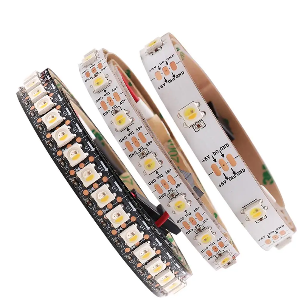 SMD5050 Individually Addressable RGB Led Strip Ws2812B 30/60/144 Led Pixel Strip Light