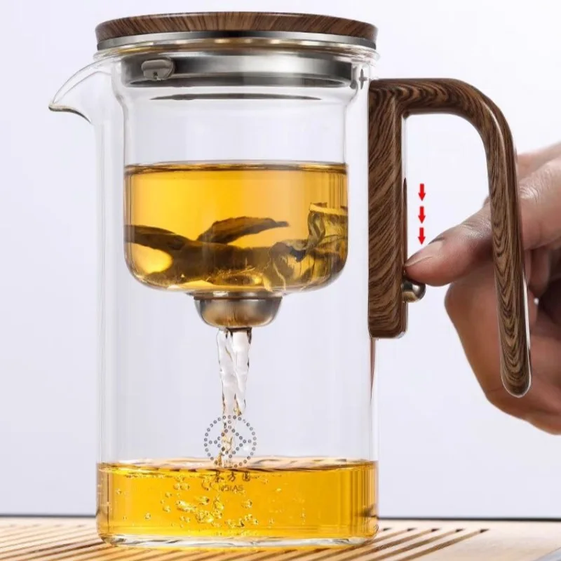 High quality high borosilicate glass teapot with infuser Glass heat resistant filter tea cup